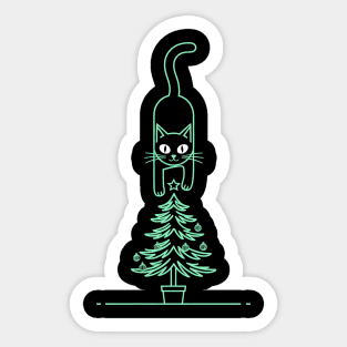 Christmas Cat Sticker